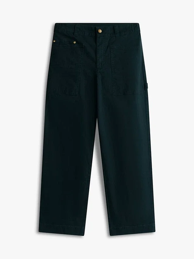 Pantaloni utility a gamba larga elasticizzati Pantaloni utility a gamba larga elasticizzati