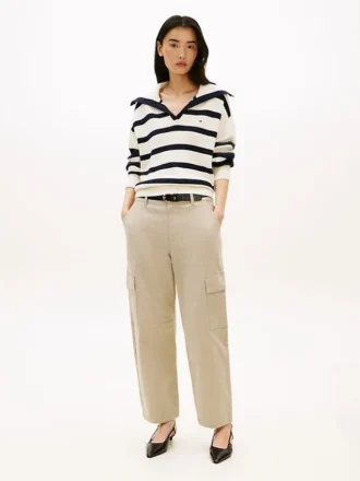 Pantaloni utility leggeri a zampa