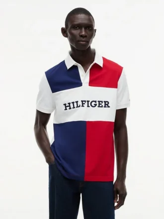 Polo a blocchi di colore dalla vestibilità regolare