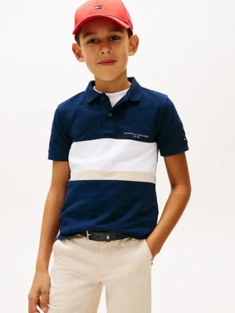 Polo a blocchi di colore per bambini