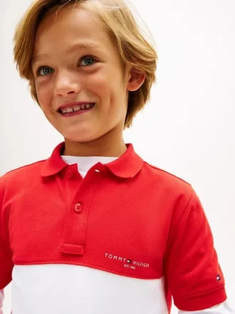 Polo a blocchi di colore per bambini