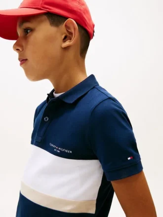 Polo a blocchi di colore per bambini