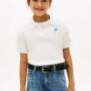 Polo a maglia traforata per bambina Polo a maglia traforata per bambina