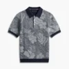 Polo a maniche corte con stampa tropicale Polo a maniche corte con stampa tropicale