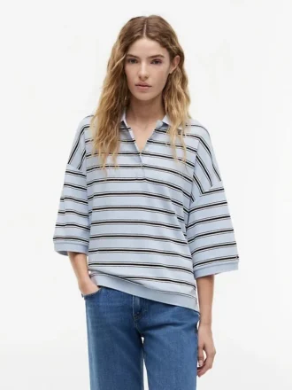 Polo a righe dal taglio oversize