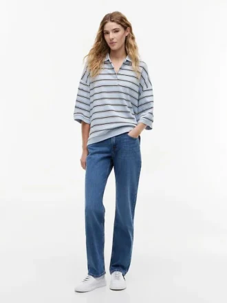 Polo a righe dal taglio oversize