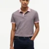 Polo a righe in maglia interlock dalla vestibilità regolare