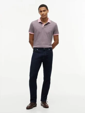 Polo a righe in maglia interlock dalla vestibilità regolare