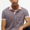 Polo a righe in maglia interlock dalla vestibilità regolare
