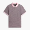 Polo a righe in maglia interlock dalla vestibilità regolare