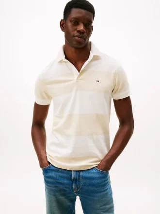 Polo a righe rugby slim fit