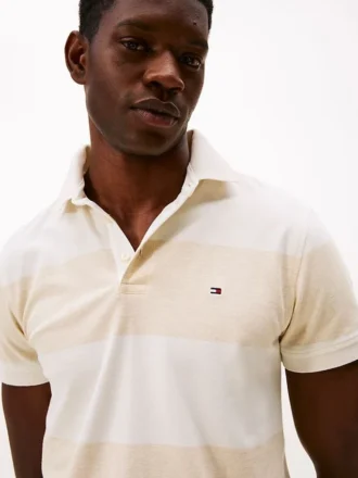 Polo a righe rugby slim fit