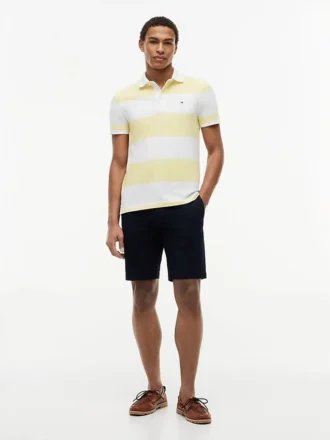 Polo a righe rugby slim fit