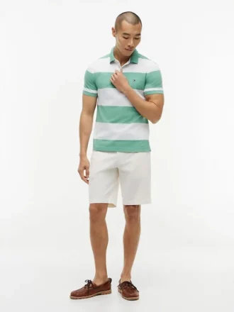 Polo a righe rugby slim fit