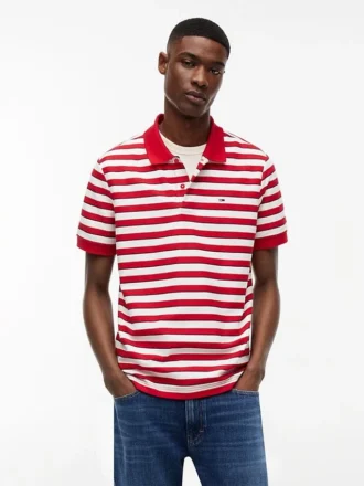 Polo a righe Tommy Jeans Regular Fit
