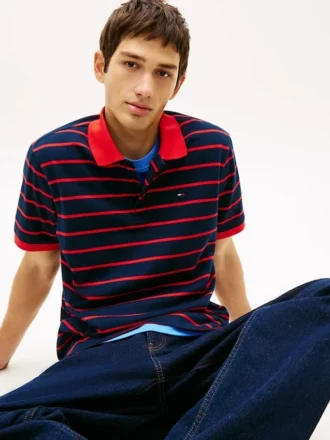 Polo a righe Tommy Jeans Regular Fit