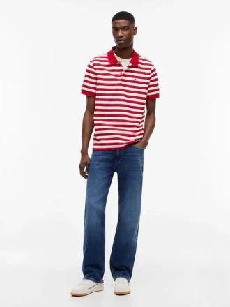 Polo a righe Tommy Jeans Regular Fit