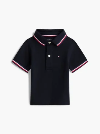 Polo con bordi a contrasto per neonati