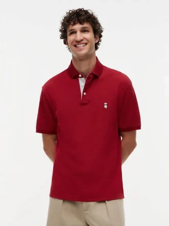 Polo con logo Crest Archive dal taglio classico