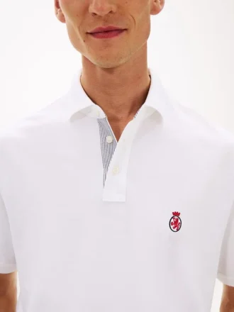 Polo con logo Crest Archive dal taglio classico