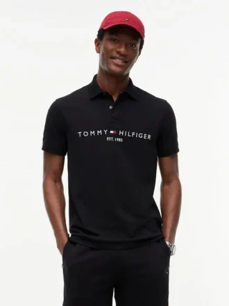 Polo con logo Tommy ricamato