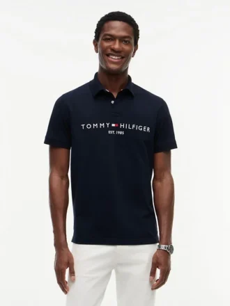 Polo con logo Tommy ricamato