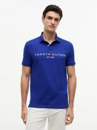 Polo con logo Tommy ricamato
