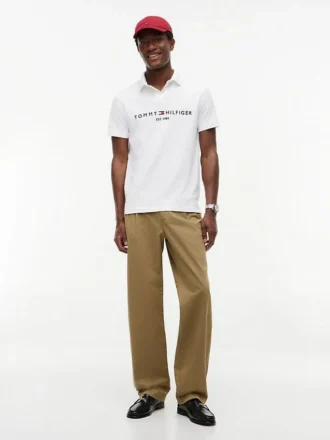 Polo con logo Tommy ricamato