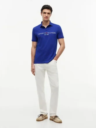 Polo con logo Tommy ricamato