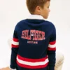 Polo da rugby a righe con logo per bambini Polo da rugby a righe con logo per bambini