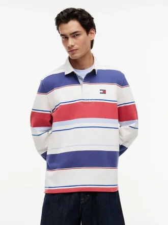 Polo da rugby a righe Tommy Jeans