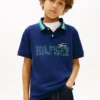 Polo elasticizzata con logo Hilfiger per bambini Polo elasticizzata con logo Hilfiger per bambini
