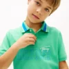 Polo elasticizzata con logo Hilfiger per bambini Polo elasticizzata con logo Hilfiger per bambini