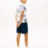 Polo elasticizzata con logo su tutta la superficie per bambini Polo elasticizzata con logo su tutta la superficie per bambini