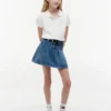 Polo elasticizzata con maniche a sbuffo per bambini Polo elasticizzata con maniche a sbuffo per bambini