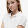 Polo elasticizzata con maniche a sbuffo per bambini Polo elasticizzata con maniche a sbuffo per bambini