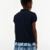 Polo elasticizzata con maniche a sbuffo per bambini