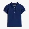 Polo elasticizzata con maniche a sbuffo per bambini Polo elasticizzata con maniche a sbuffo per bambini