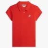 Polo elasticizzata con monogramma in stile calligrafico e vestibilità slim Polo elasticizzata con monogramma in stile calligrafico e vestibilità slim