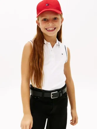 Polo elasticizzata senza maniche per bambini