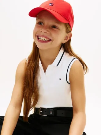 Polo elasticizzata senza maniche per bambini