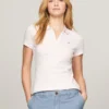 Polo in cotone elasticizzato a righe, vestibilità slim Polo in cotone elasticizzato a righe, vestibilità slim