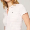 Polo in cotone elasticizzato a righe, vestibilità slim Polo in cotone elasticizzato a righe, vestibilità slim
