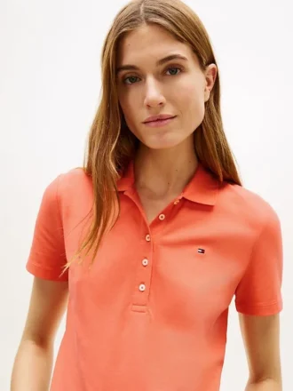 Polo in cotone elasticizzato, vestibilità slim Polo in cotone elasticizzato, vestibilità slim