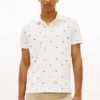 Polo in piqué con bandiera su tutto il capo, vestibilità regolare Polo in piqué con bandiera su tutto il capo, vestibilità regolare