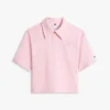 Polo in piqué con monogramma script dalla vestibilità comoda Polo in piqué con monogramma script dalla vestibilità comoda