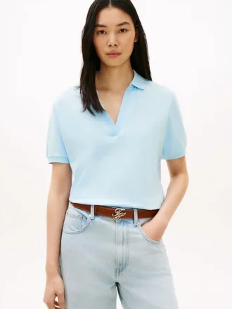 Polo in piqué elasticizzato dalla vestibilità comoda
