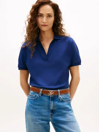 Polo in piqué elasticizzato dalla vestibilità comoda