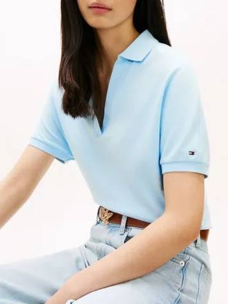 Polo in piqué elasticizzato dalla vestibilità comoda