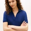 Polo in piqué elasticizzato dalla vestibilità comoda